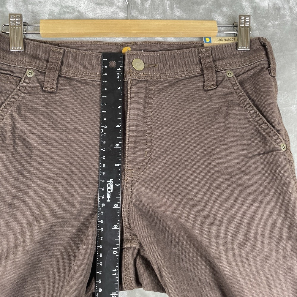BUNDLE 2 PAIRS NWT Carhartt Fulton Pant Womens 4 Short Flannel Lined Canvas - Picture 9 of 15